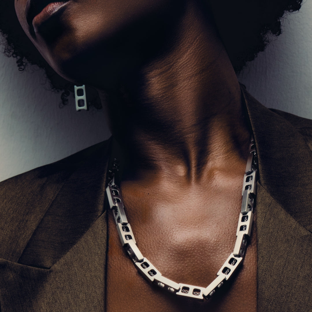 Concrete Slider Necklace