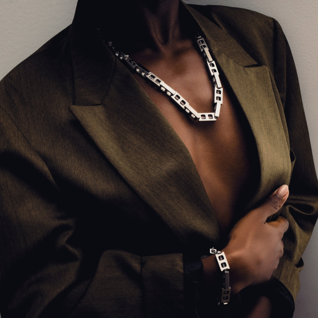 Concrete Slider Necklace